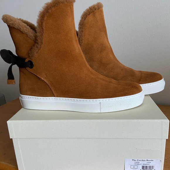 M. Gemi Cerchio Bootie in Cocoa, Suede Size 11 - Picture 5 of 8